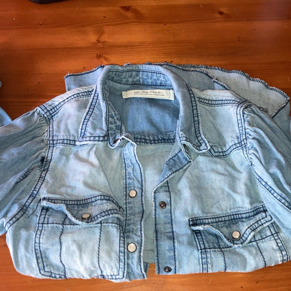 Denim blouse